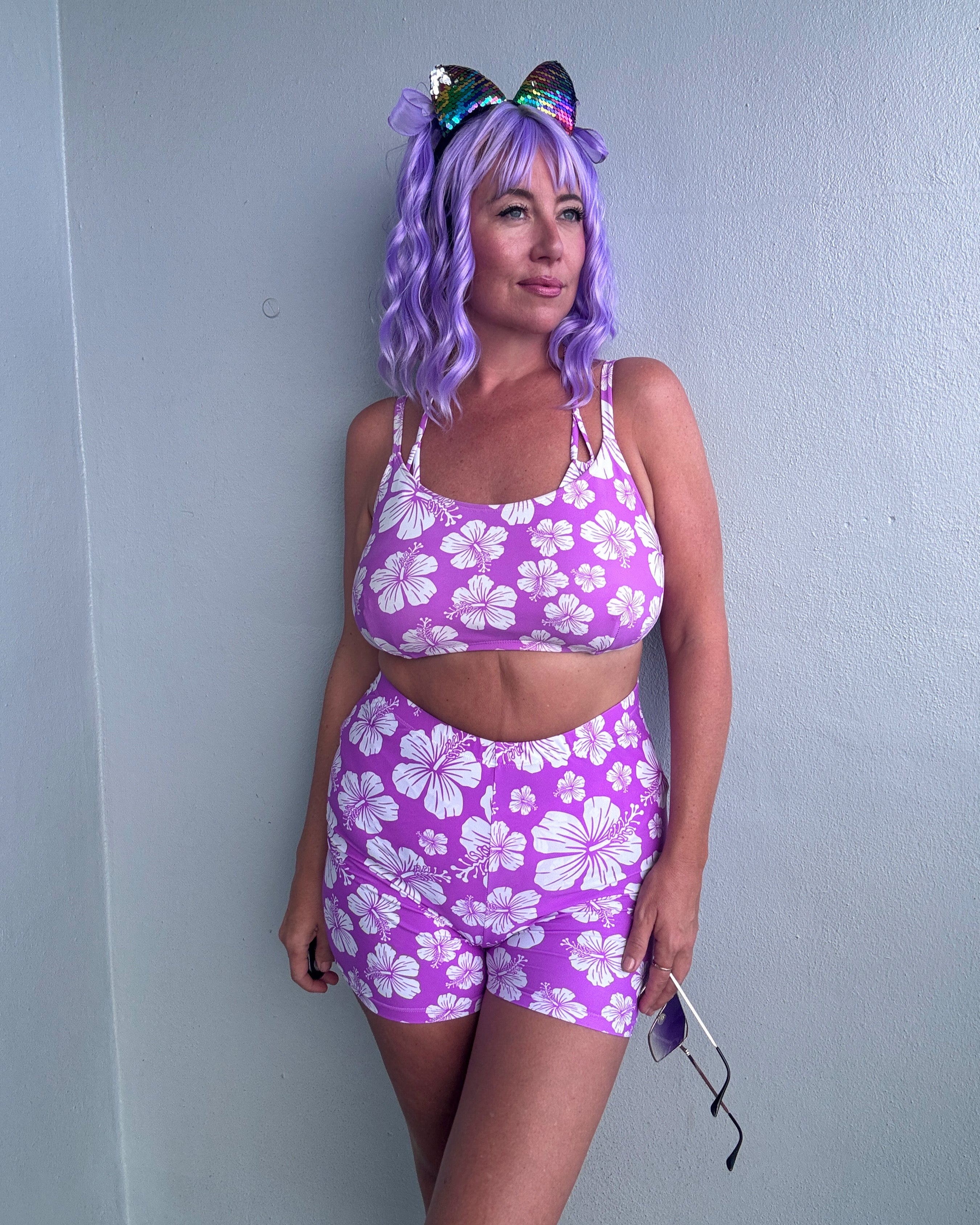 Hibiscus Honey Scoop Top