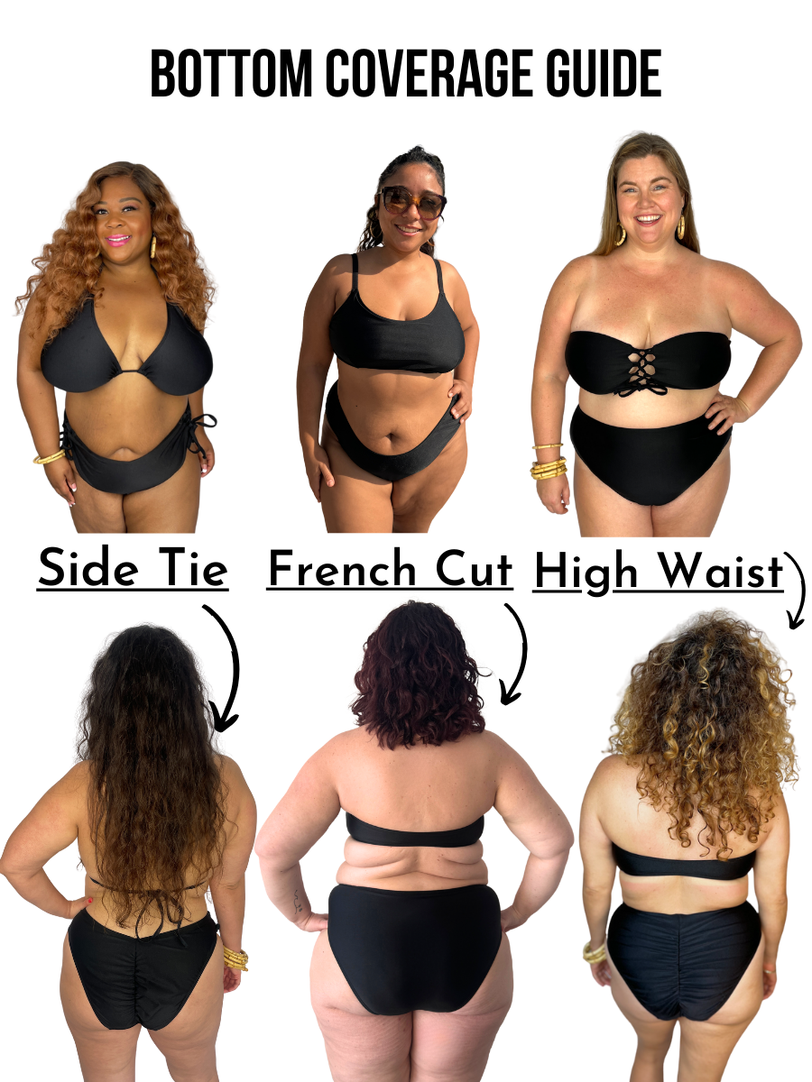 NEW Classic Black French Cut Bottom