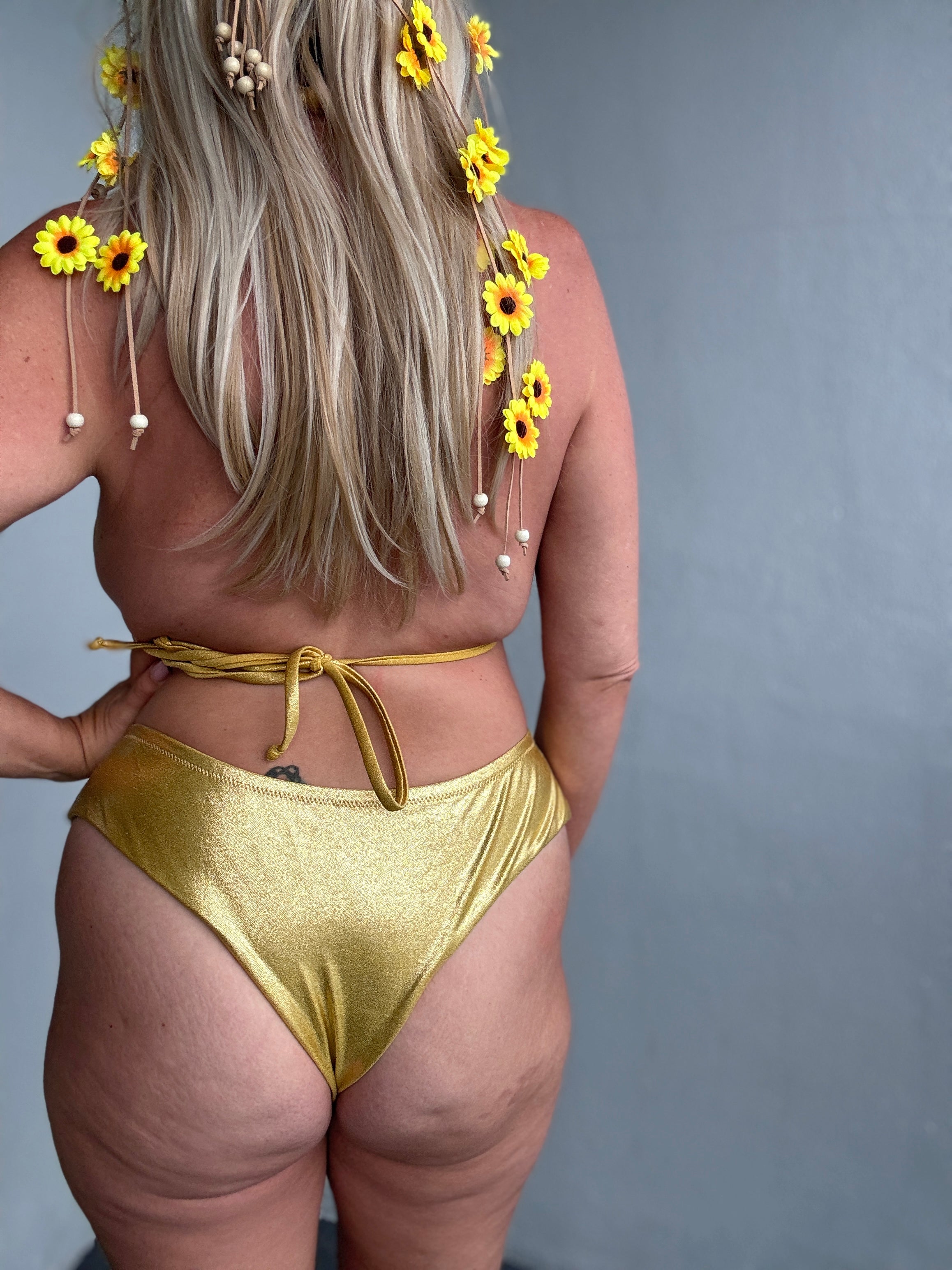 24k Gold Reversible Cheeky Bottom