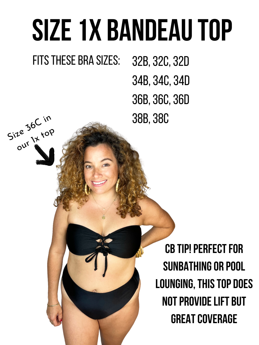 Hot Pink Rib Bandeau Top