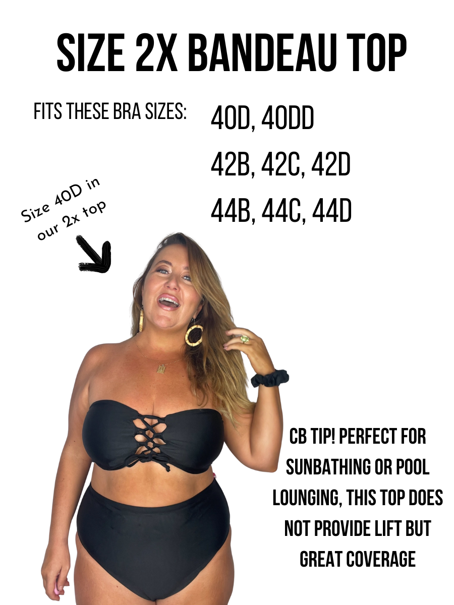 Hot Pink Rib Bandeau Top