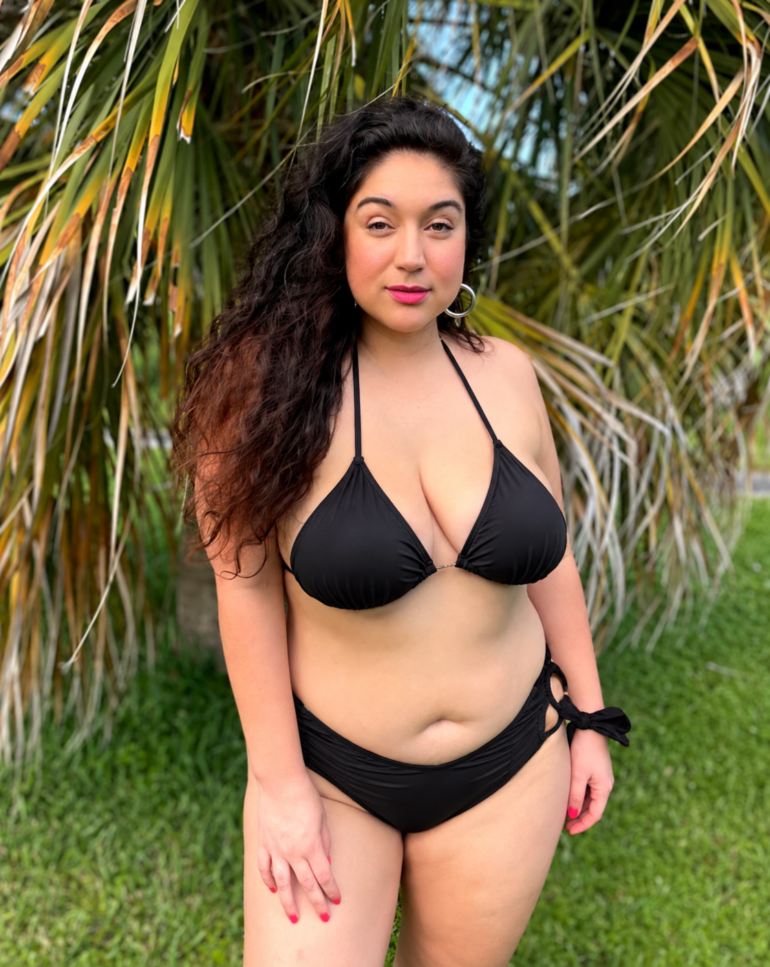 Classic Black Side Tie Bikini Bottom