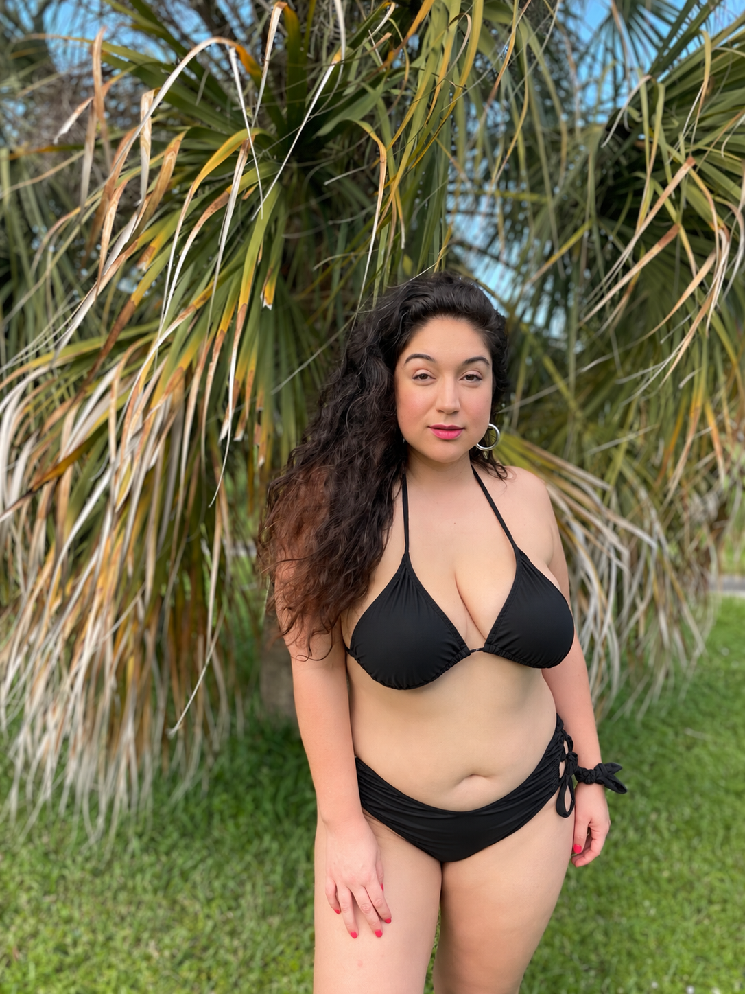 Classic Black Triangle Bikini Top