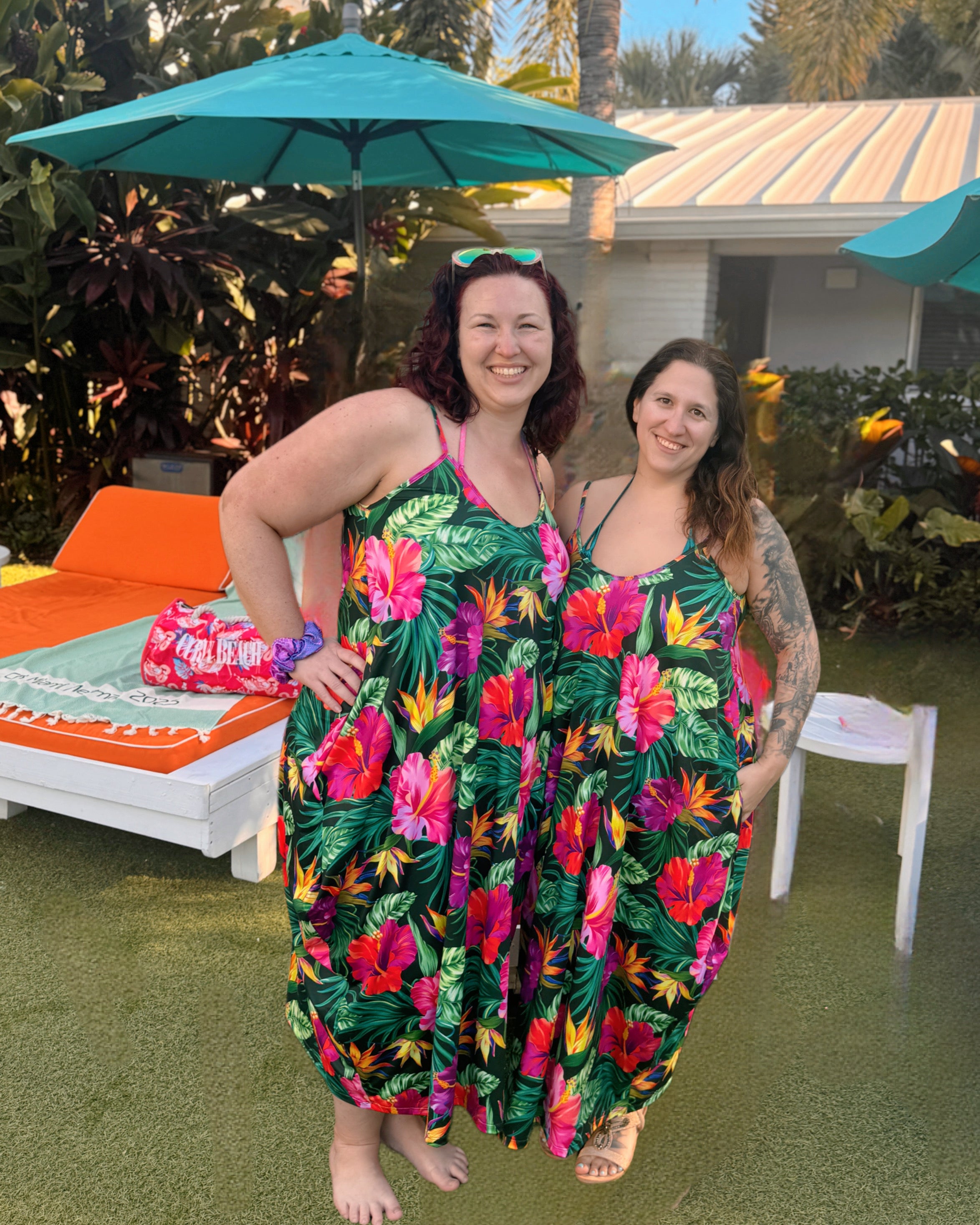 Black Hawaiian Maxi Dress final sale