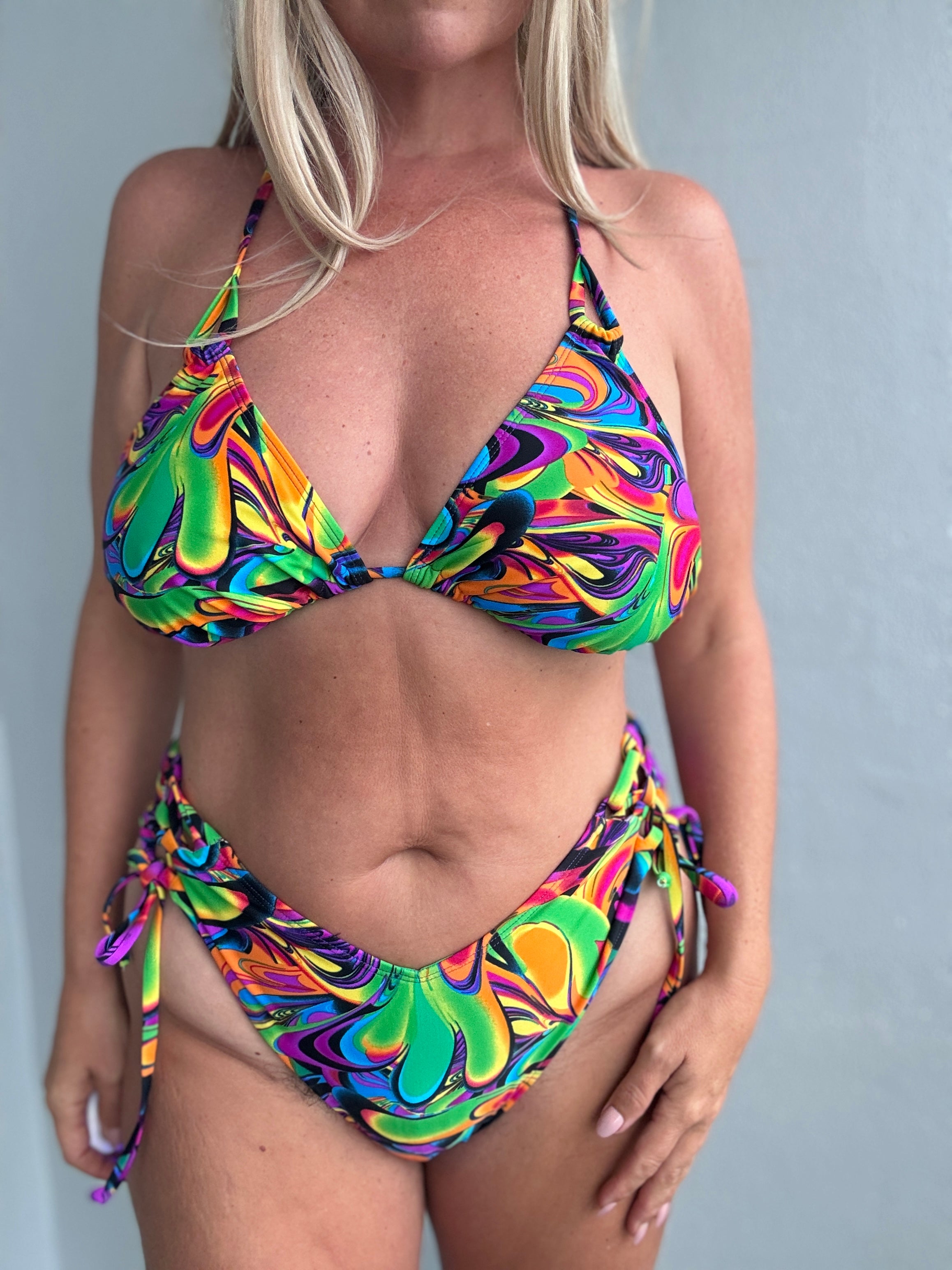Taste The Rainbow Side Tie Bottom final sale