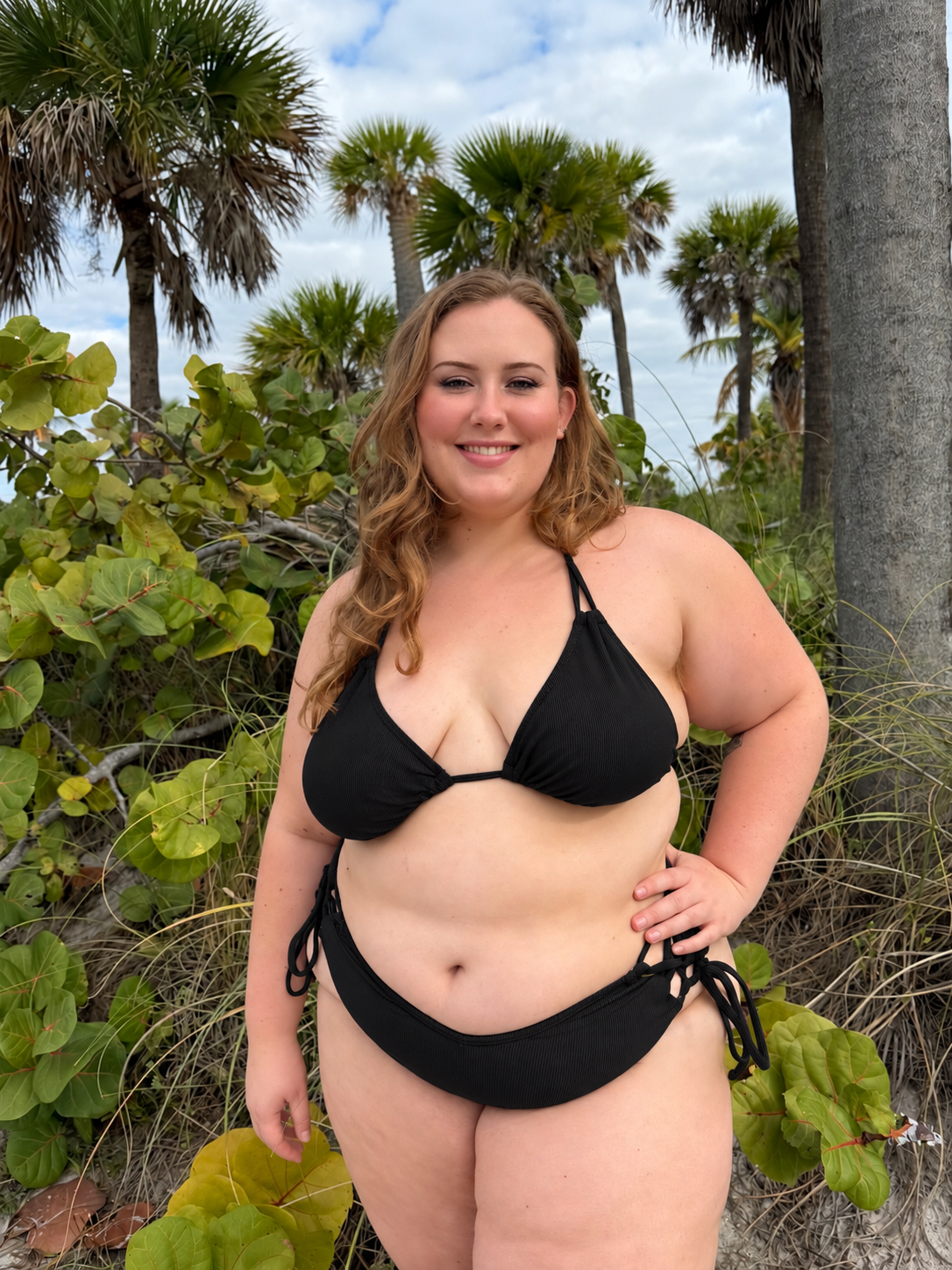 Classic Black Side Tie Bikini Bottom