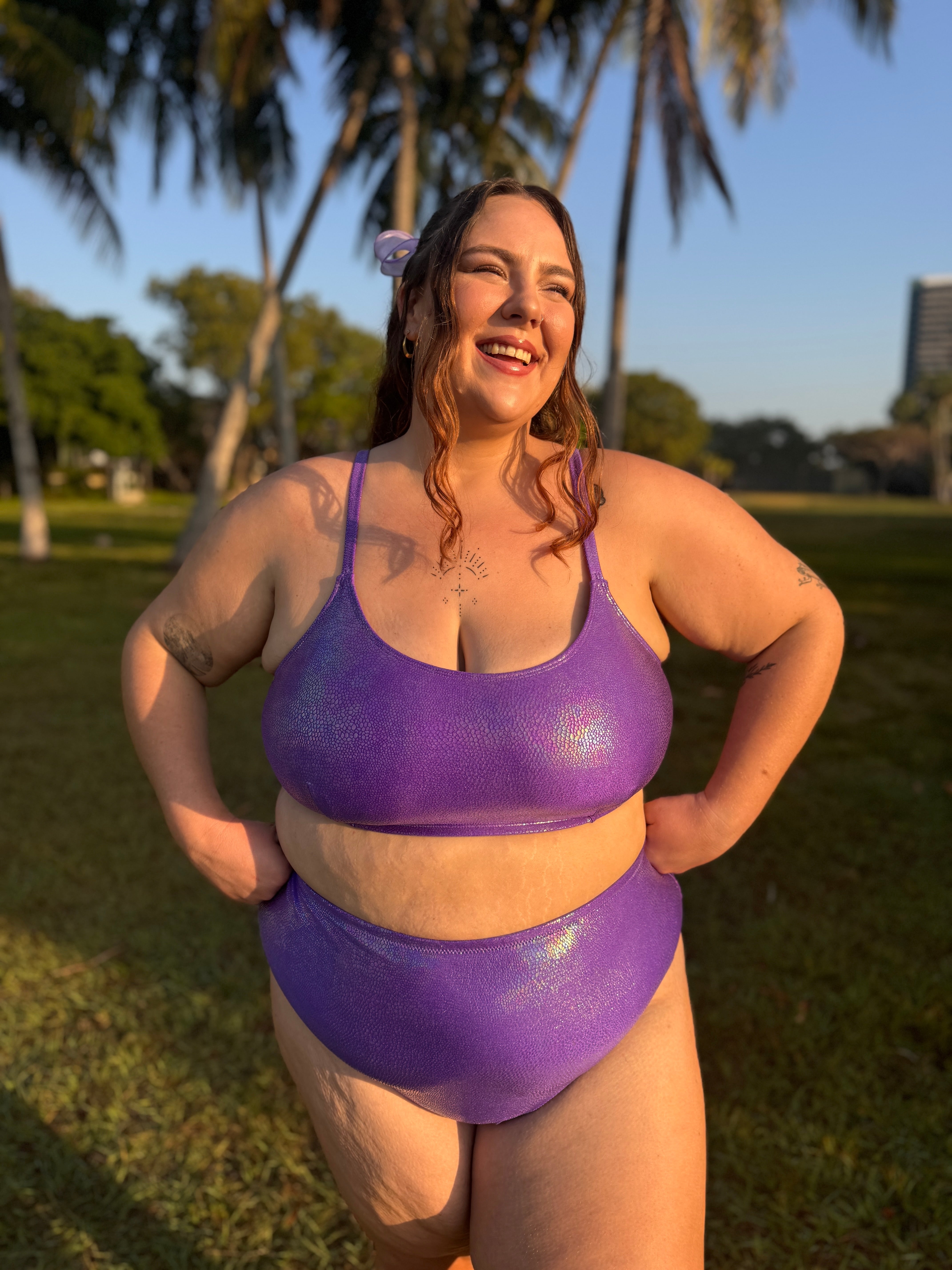 Violet Crush Scoop Top