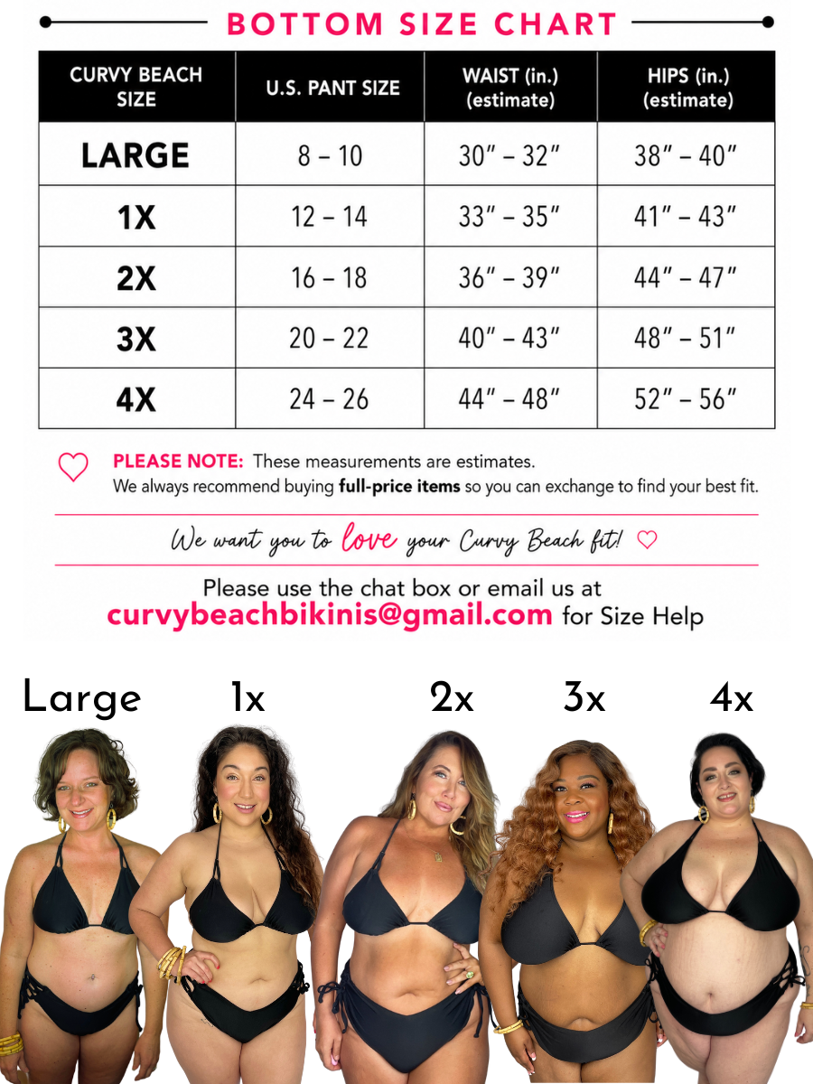Black Velvet Side Tie Bikini Bottom