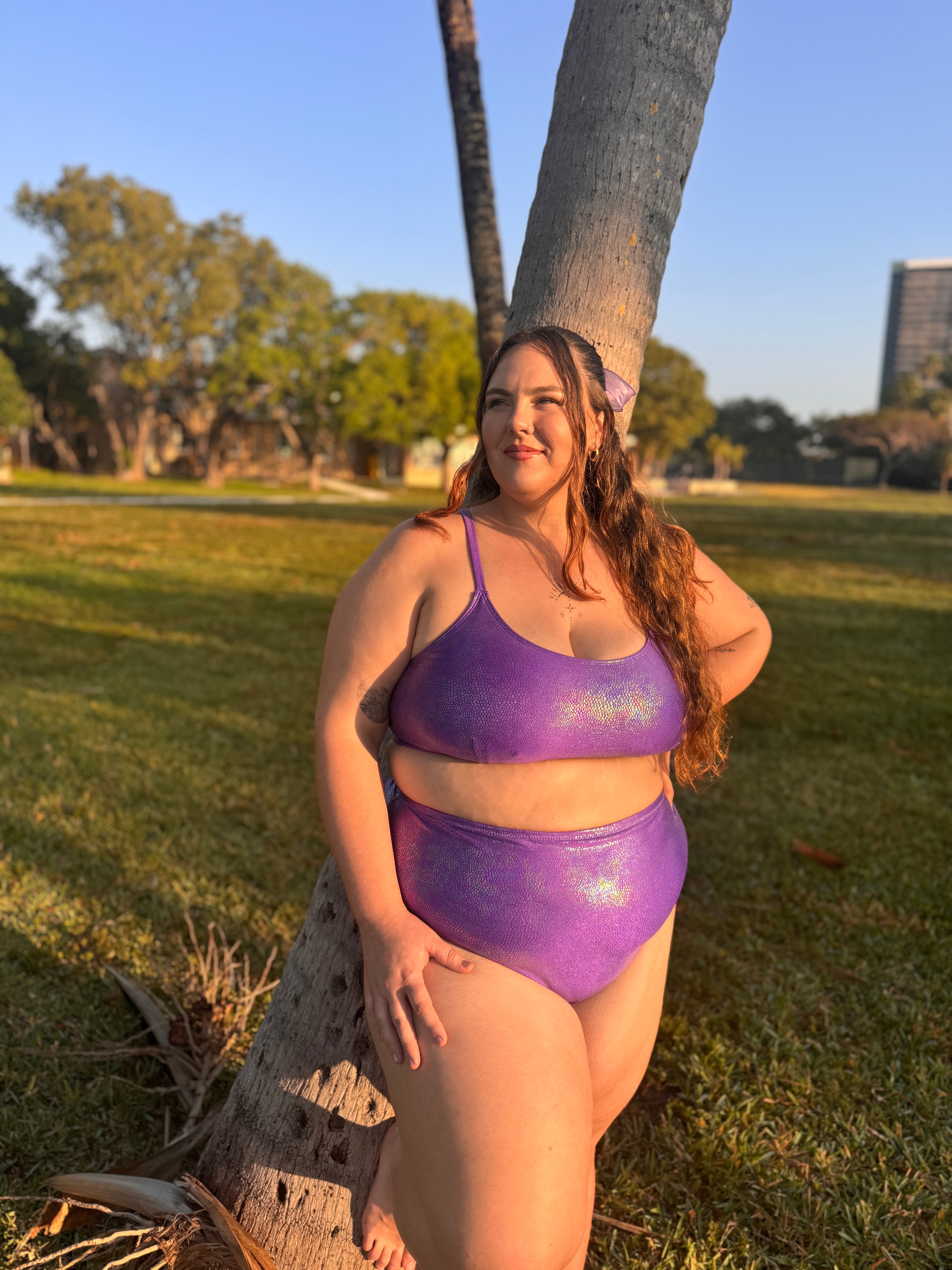 Violet Crush Scoop Top