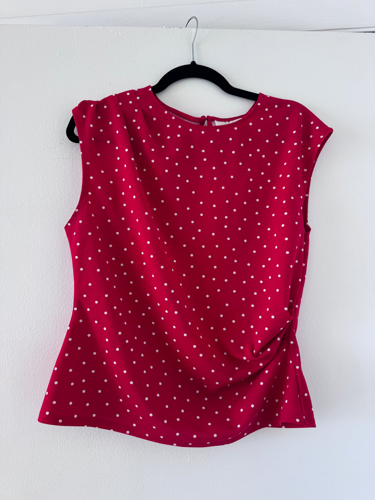 Red Polka Dot Top Large