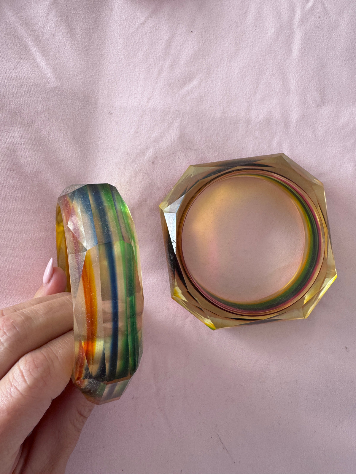 Rainbow Bangles x 2
