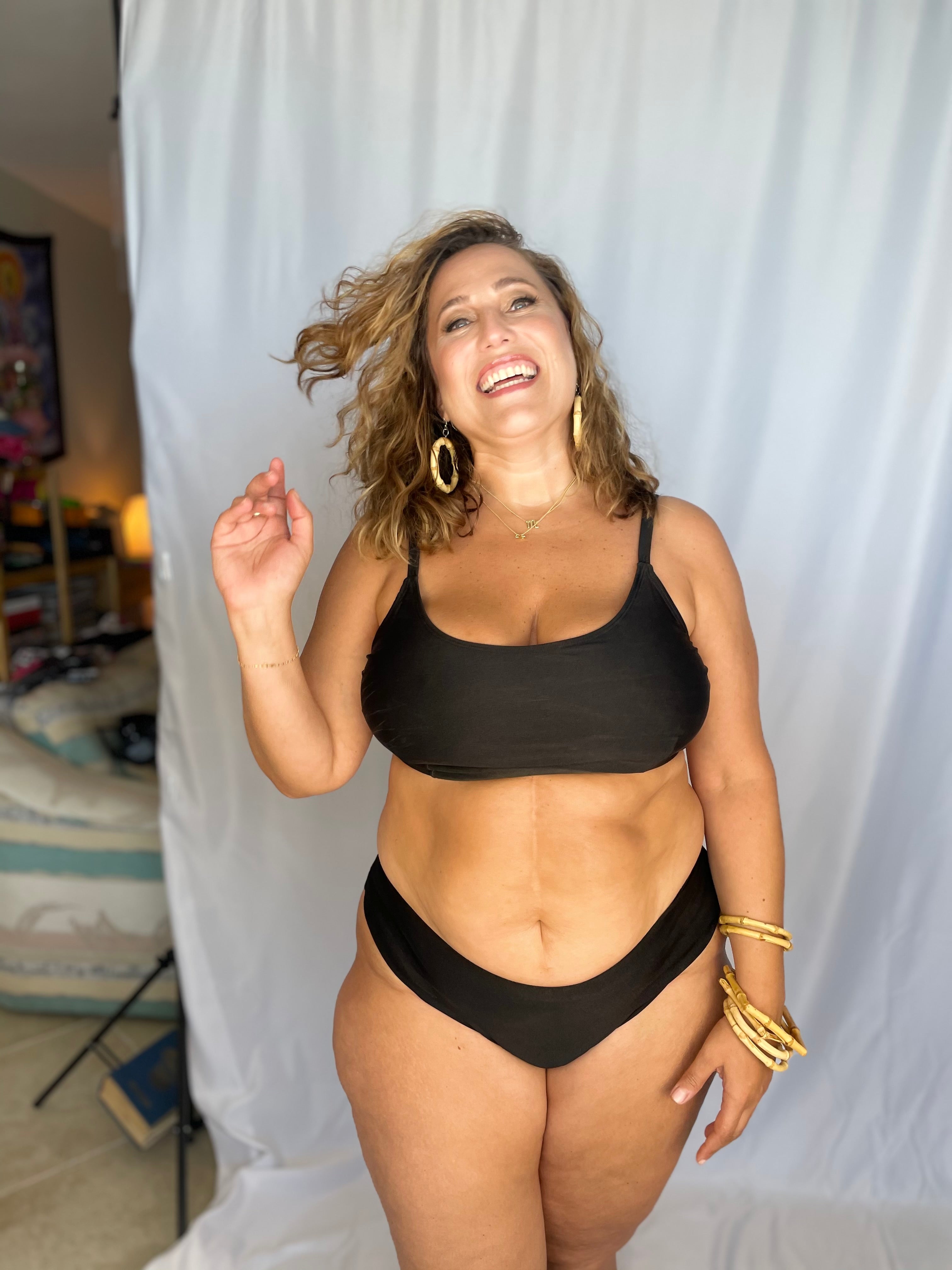 Classic Black Reversible Cheeky Bikini Bottom