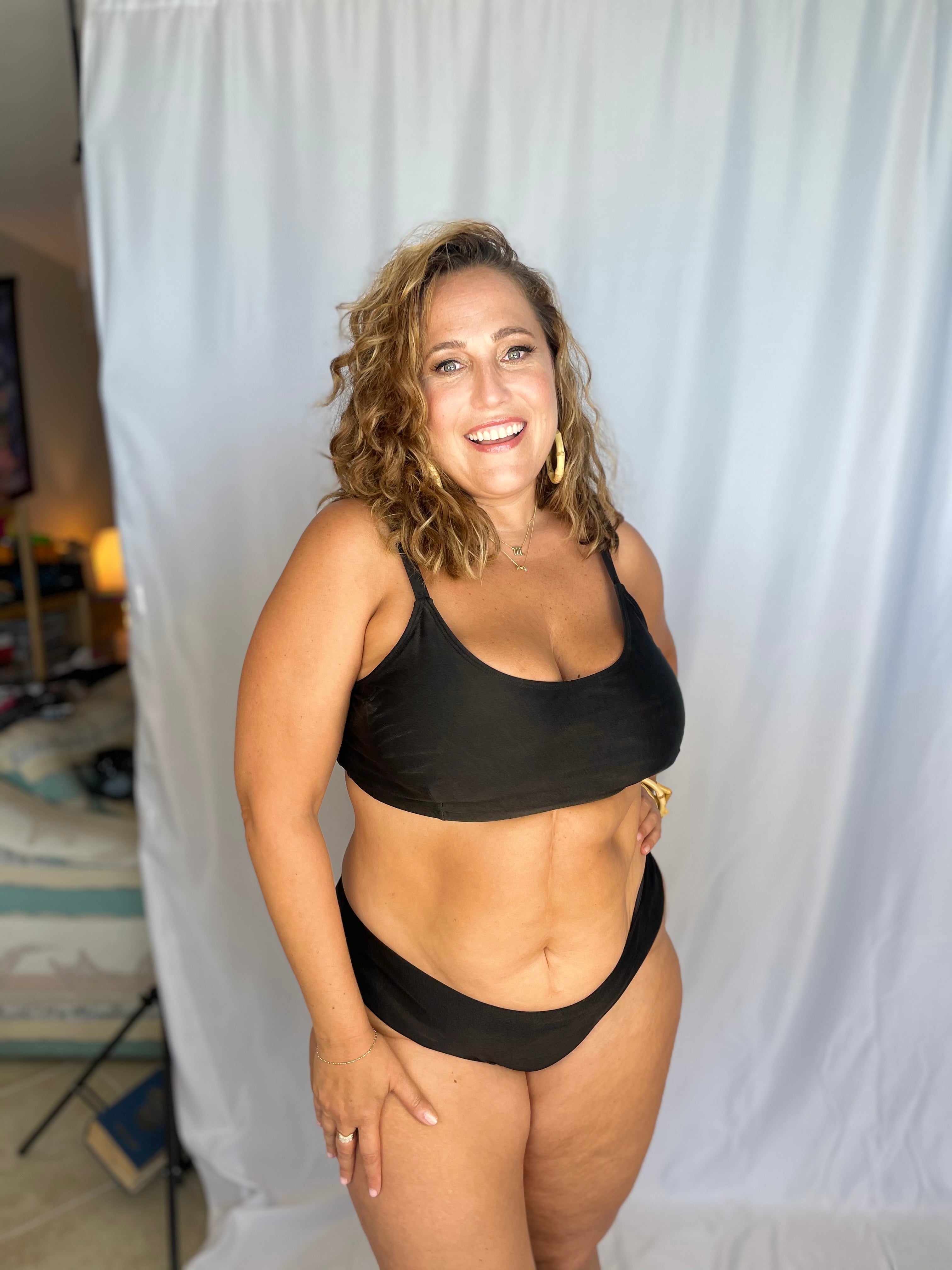 Classic Black Reversible Cheeky Bikini Bottom