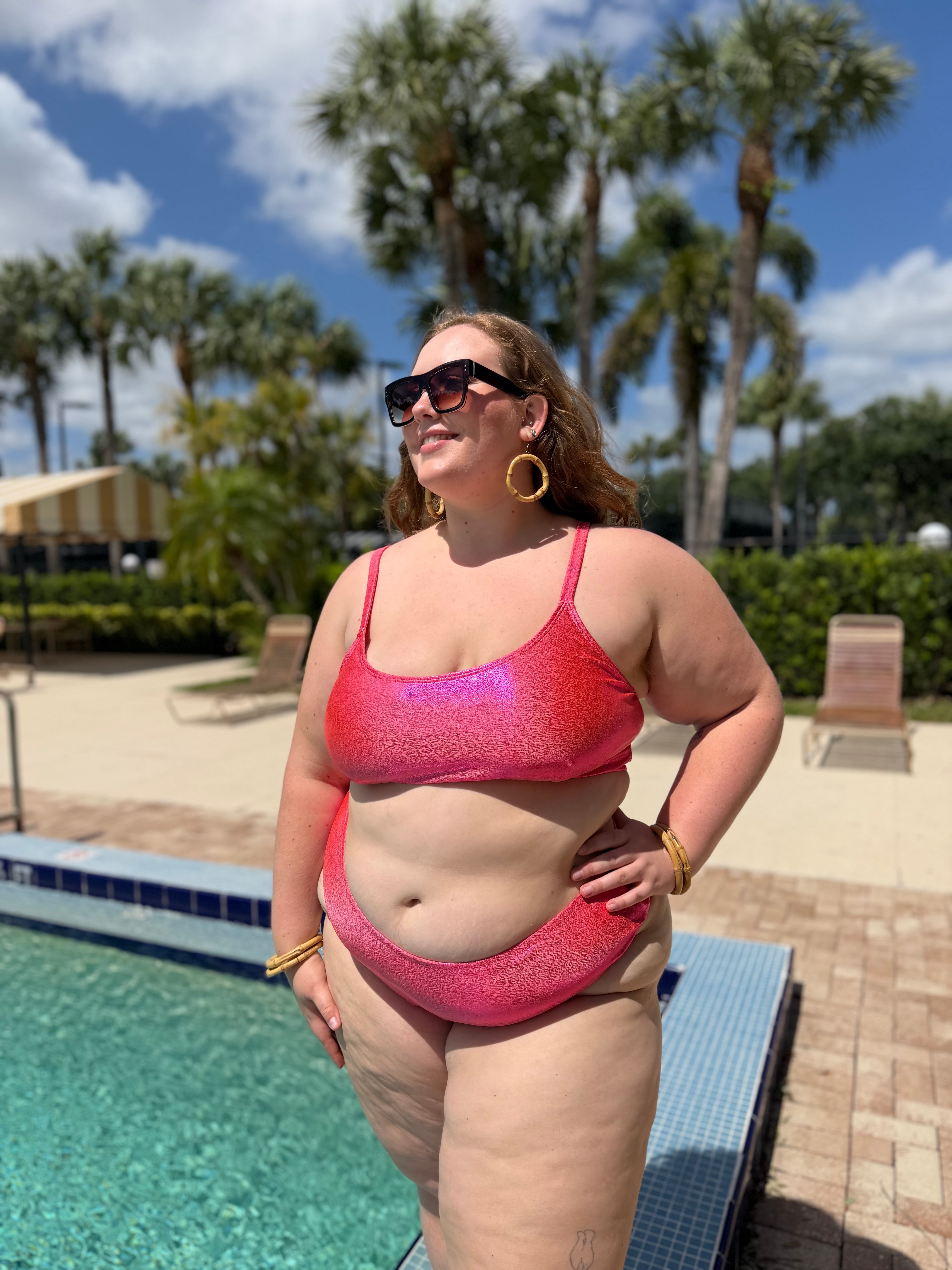 Guava Glow Cheeky Bikini Bottom