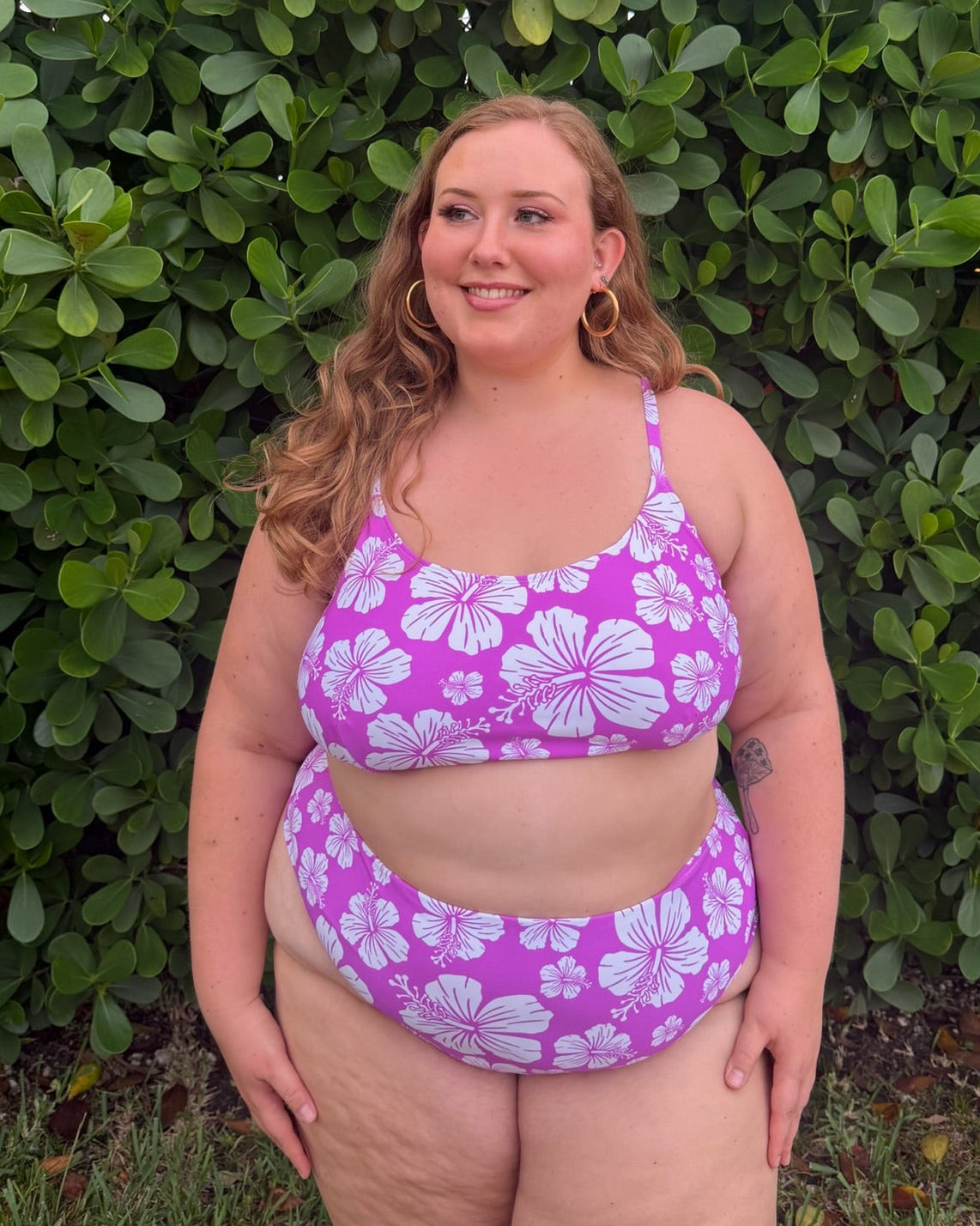 Hibiscus Honey Scoop Bikini Top