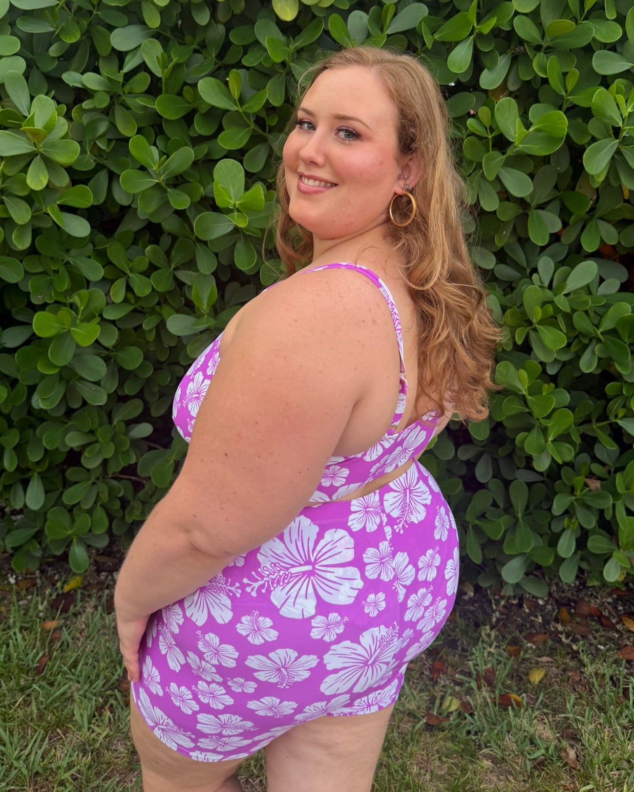 Hibiscus Honey Scoop Bikini Top