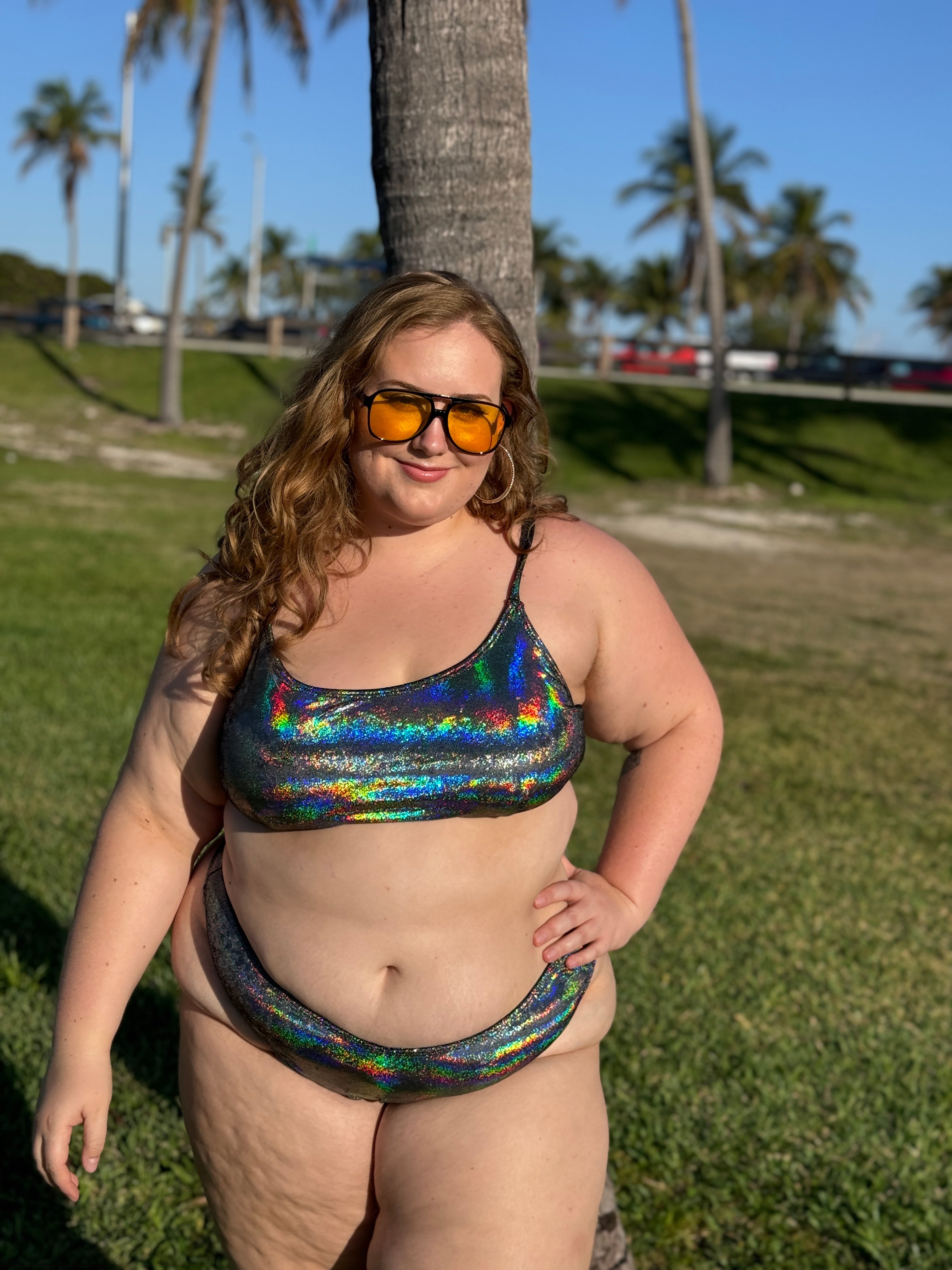 Hologram Thong Bikini Bottom