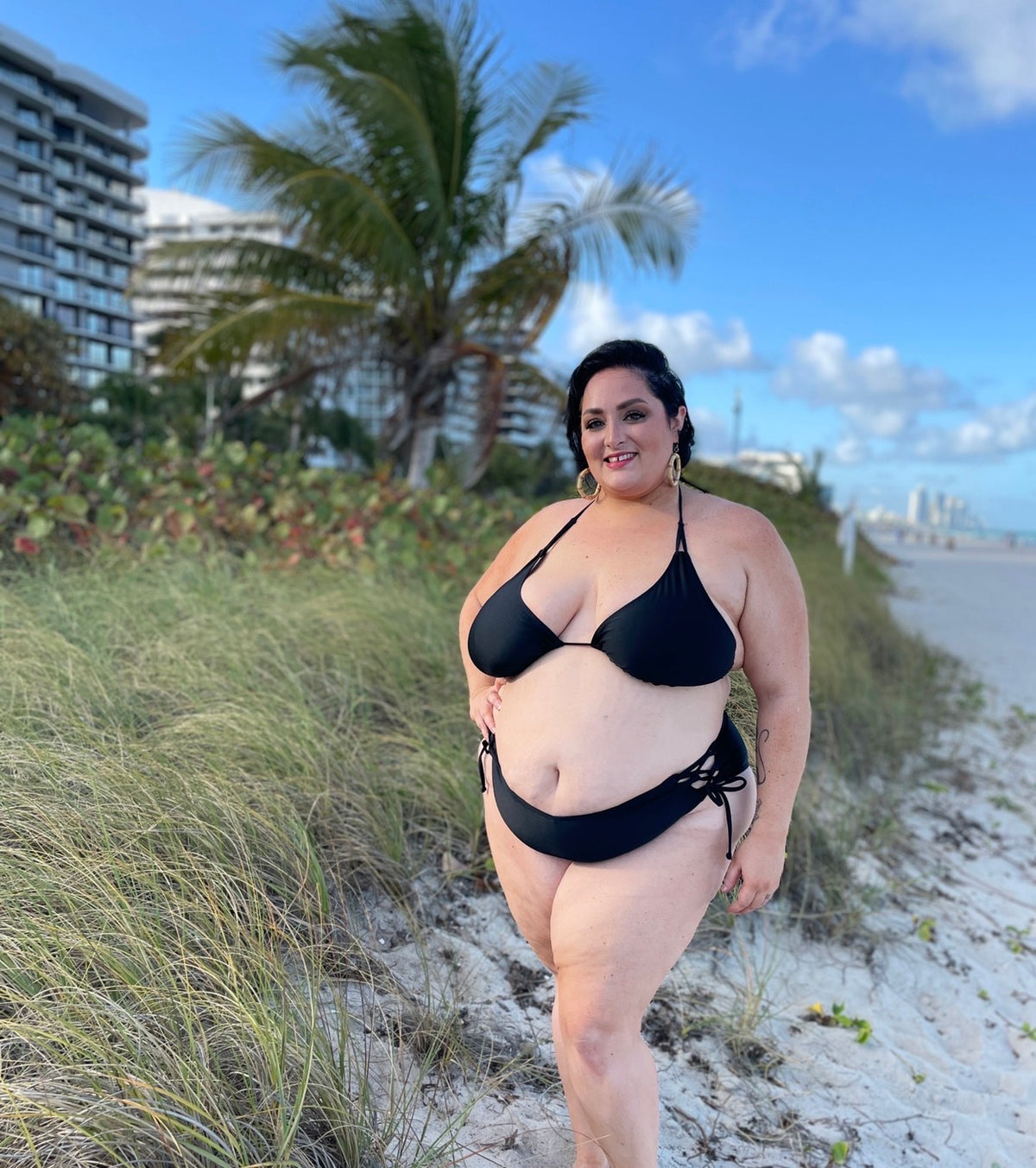 Classic Black Side Tie Bikini Bottom