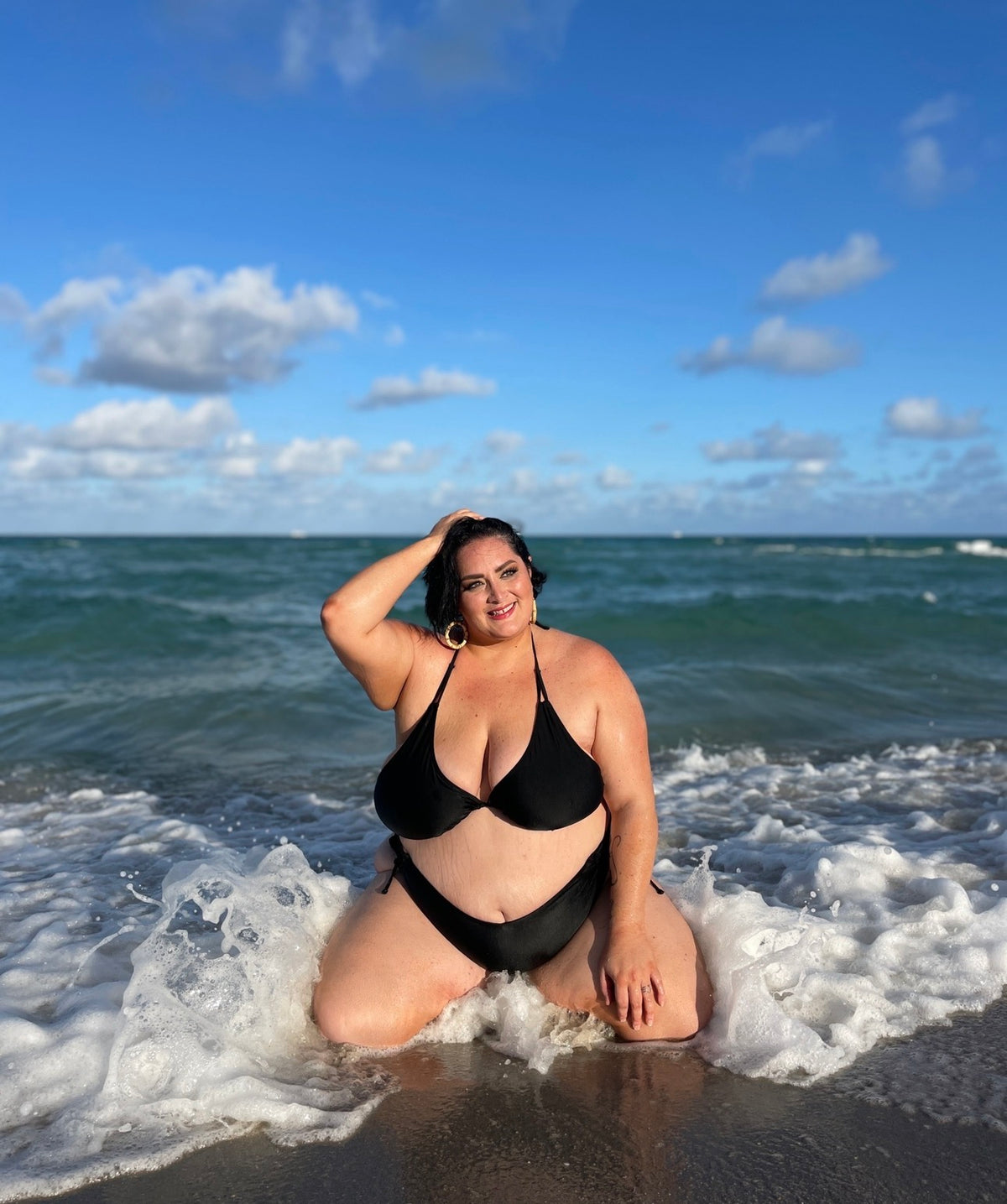 Classic Black Side Tie Bikini Bottom
