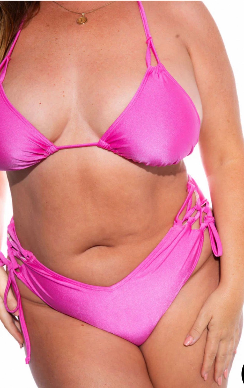 Priscilla Pink Side Tie Bottom final sale