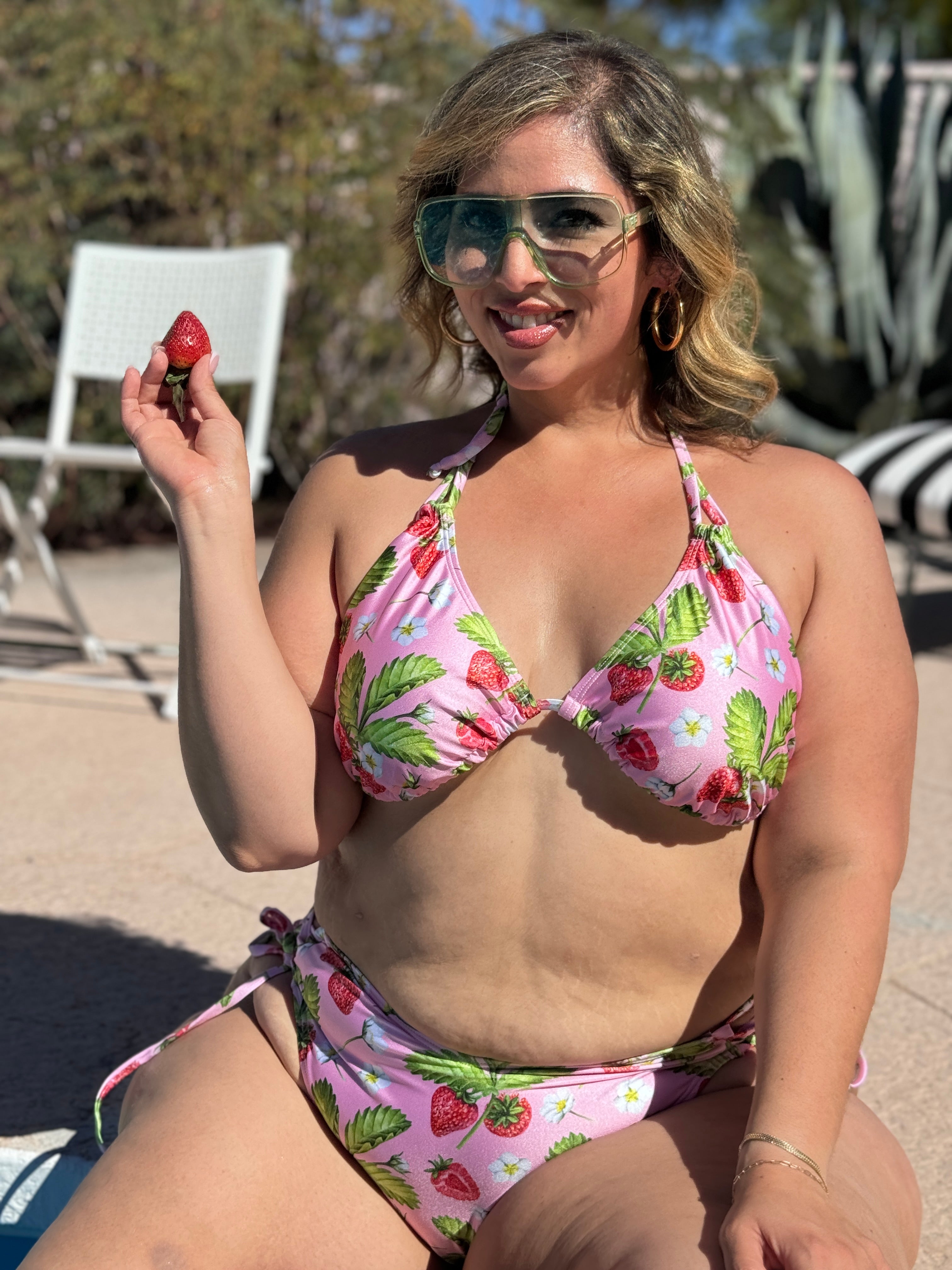 Strawberry Shortcake Triangle Bikini Top