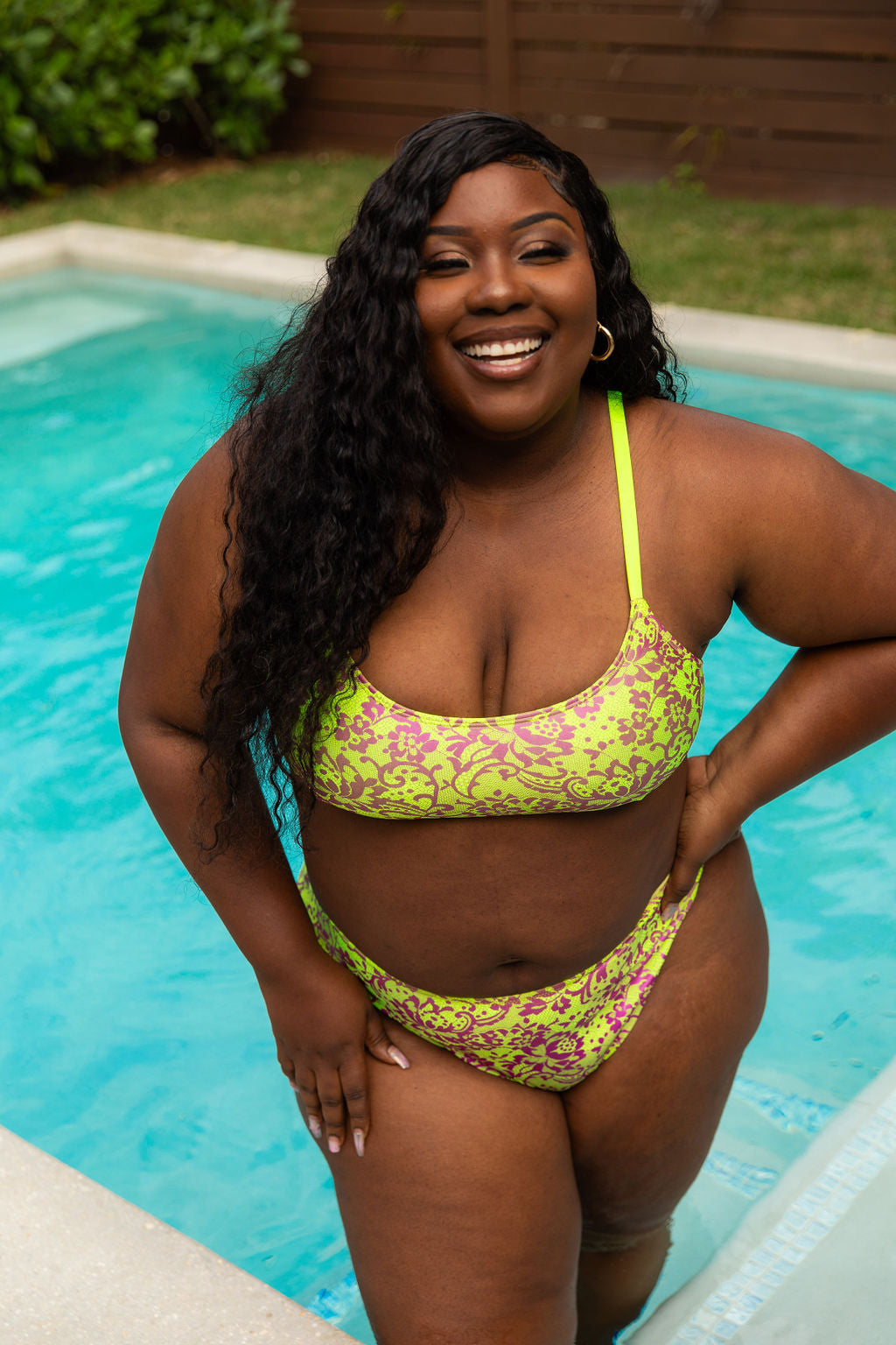 Lace Escape Cheeky Reversible Bikini Bottom final sale
