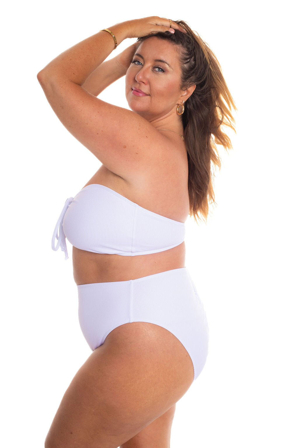 Waikiki White Rib High Waist Bottom