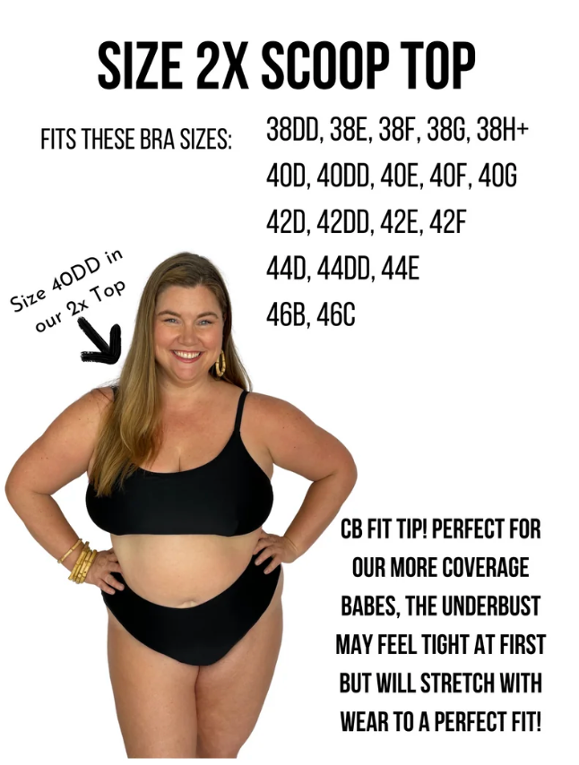 Lace Escape Scoop Bikini Top final sale