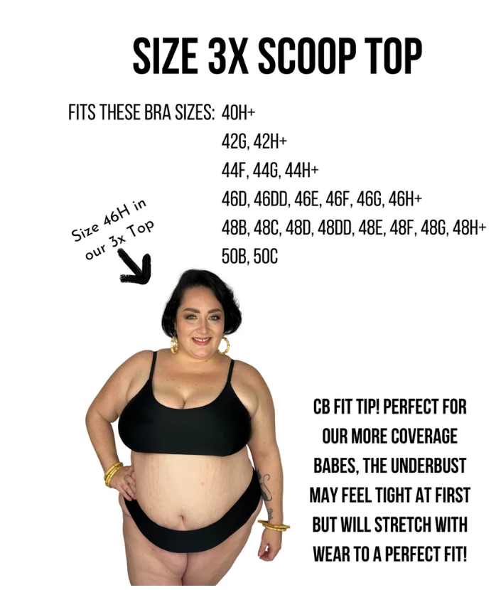 Lace Escape Scoop Bikini Top final sale