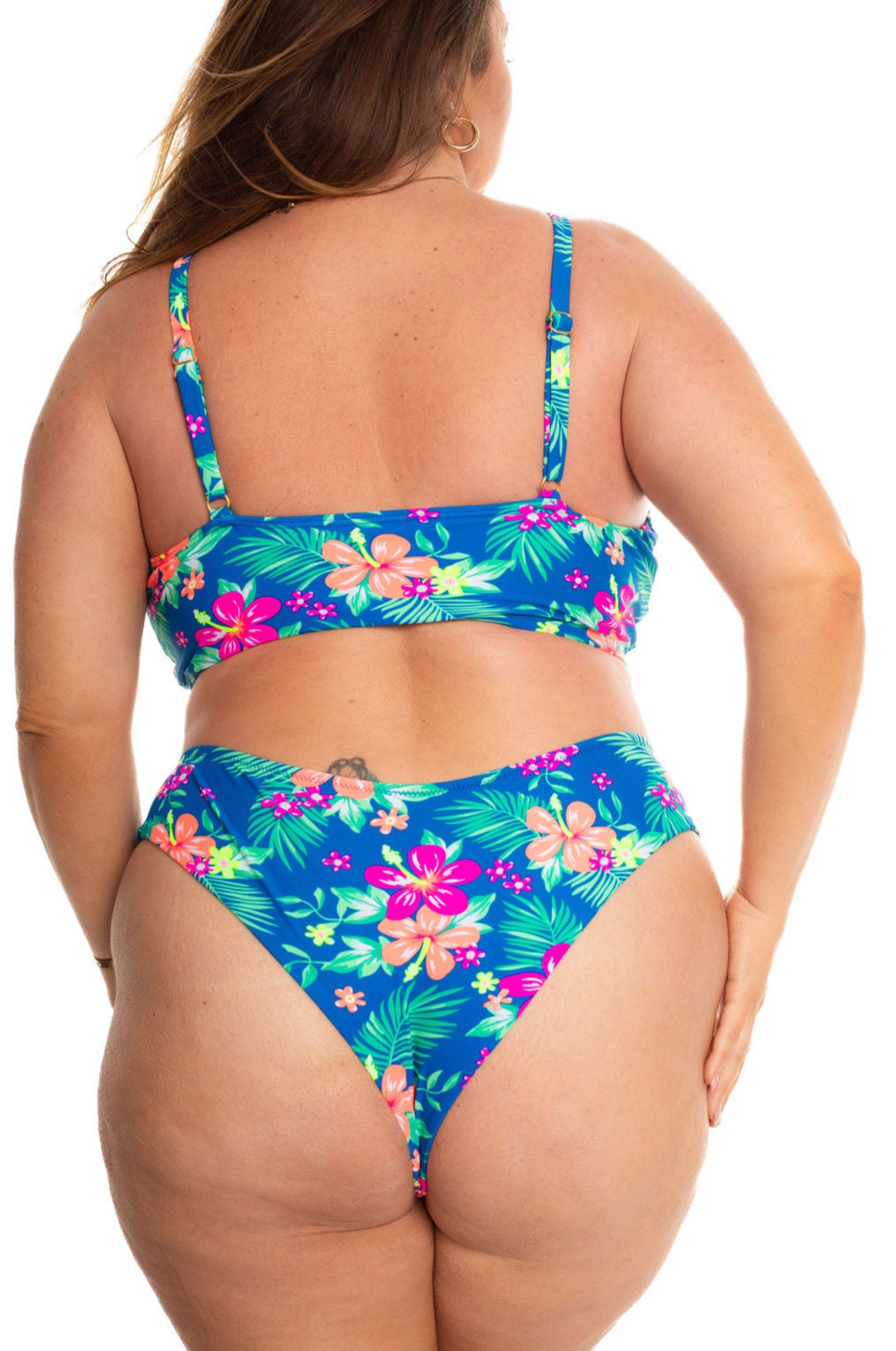 Blue Hawaii Hideaway Reversible Cheeky Bikini Bottom final sale
