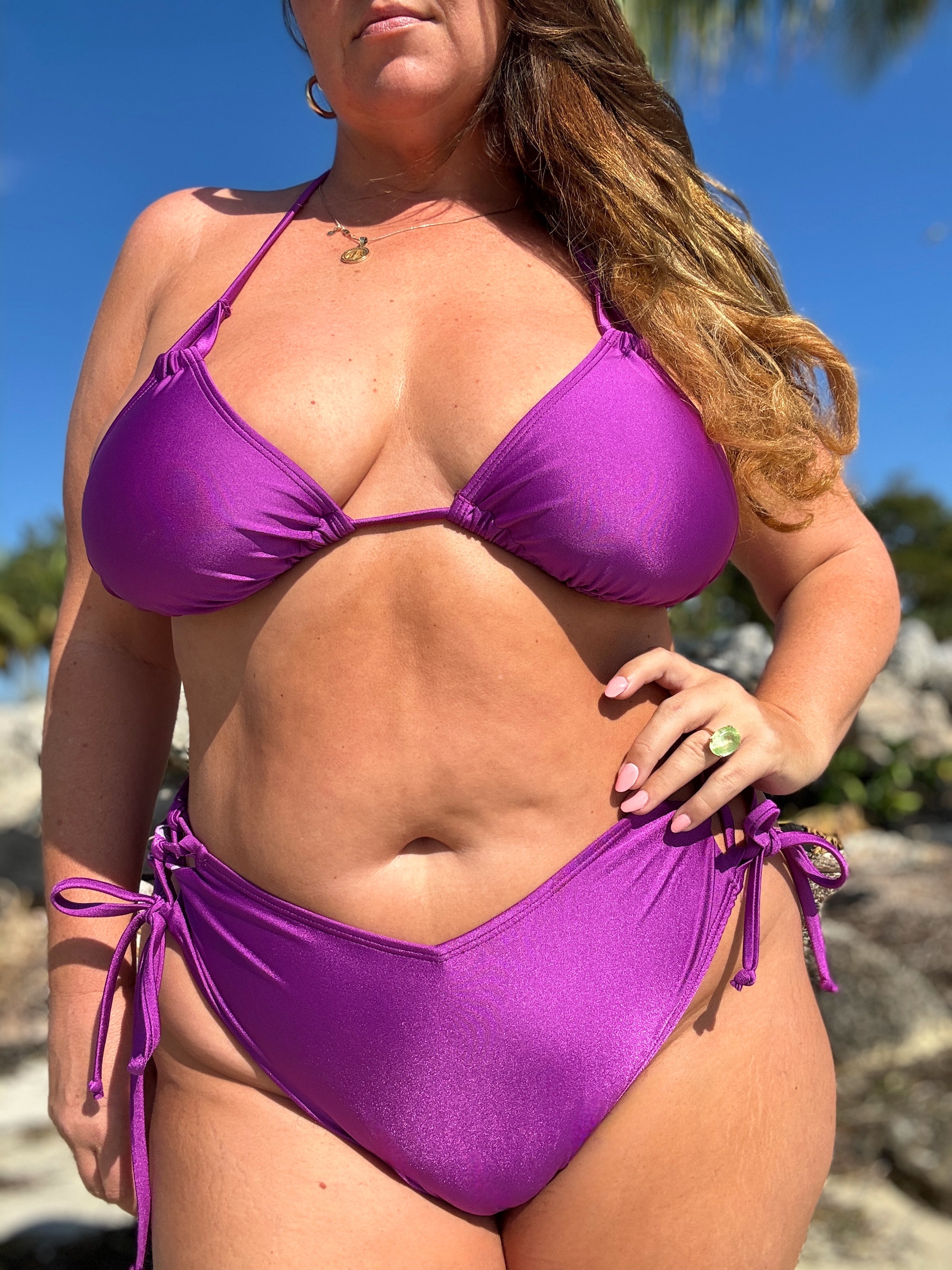 Orchid Purple Triangle Top