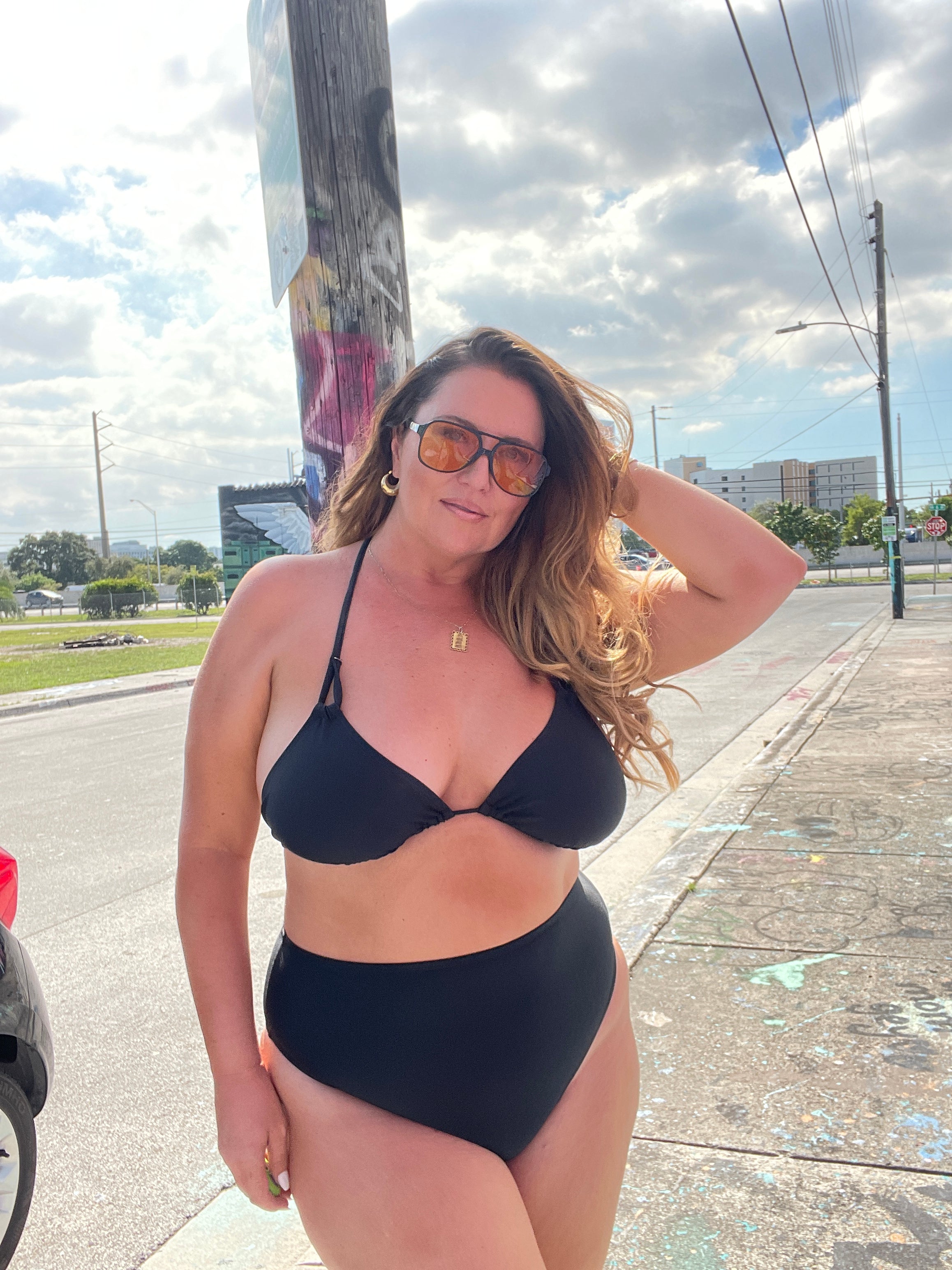 Classic Black High Waist Bottom